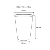 Kaffeetasse Karton 300cc 10oz Ø90mm gestreift - 1.000 Stück