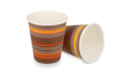 Kaffeetasse Karton 300cc 10oz Ø90mm gestreift - 1.000 Stück