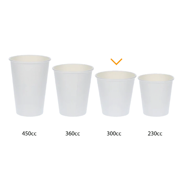Kaffeetasse Karton 300cc 10oz Ø90mm gestreift - 1.000 Stück