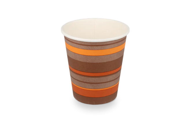 Coffee Cup Carton 300cc 10oz Ø90 mm striped 