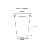 Kaffeetasse Karton 230cc 8oz Ø80mm gestreift - 1.000 Stück