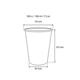 Kaffeetasse Karton 180cc 7.5oz Ø70mm gestreift - 2.500 Stück