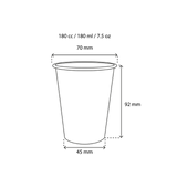 Kaffeetasse Karton 180cc 7.5oz Ø70mm gestreift - 2.500 Stück