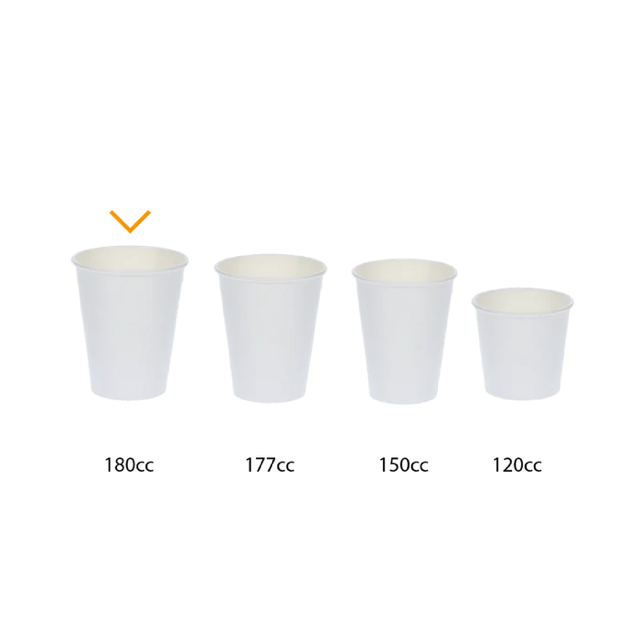 Kaffeetasse Karton 180cc 7.5oz Ø70mm gestreift - 2.500 Stück
