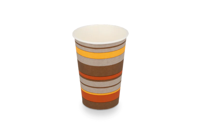 Coffee Cup Carton 180cc 7.5oz Ø70 mm striped 