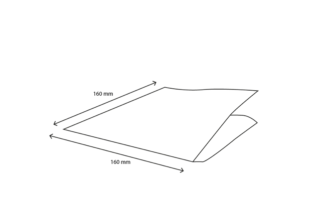 Hamburger Tüte 160x160mm kraft fettbeständiges Papier - 2.000 Stück