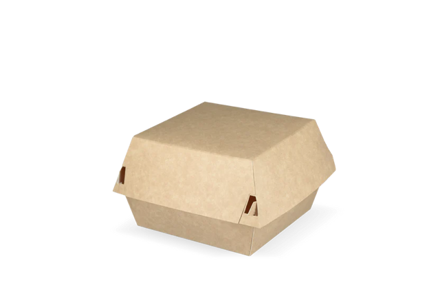 Hamburgerbox 105x85x105mm kraft/weiß - 400 Stück