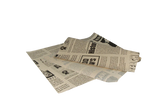 Hamburger Einwickelpapier fettfrei 330x300mm FSC®Mix Zeitung braun - 2.000 Stück
