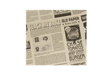 Hamburger Einwickelpapier fettfrei 330x300mm FSC®Mix Zeitung braun - 2.000 Stück