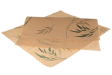Hamburger Einwickelpapier fettfrei 330x380mm FSC®Mix kraft Bambus - 2.000 Stück