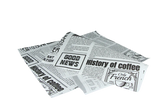 Hamburger Einwickelpapier fettfrei 330x380mm FSC®Mix Zeitung weiß - 2.000 Stück