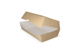 Hotdog Box 200x100x80mm kraft/weiß - 300 Stück