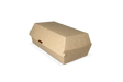 Hotdog box 200x100x80 mm kraft/White 