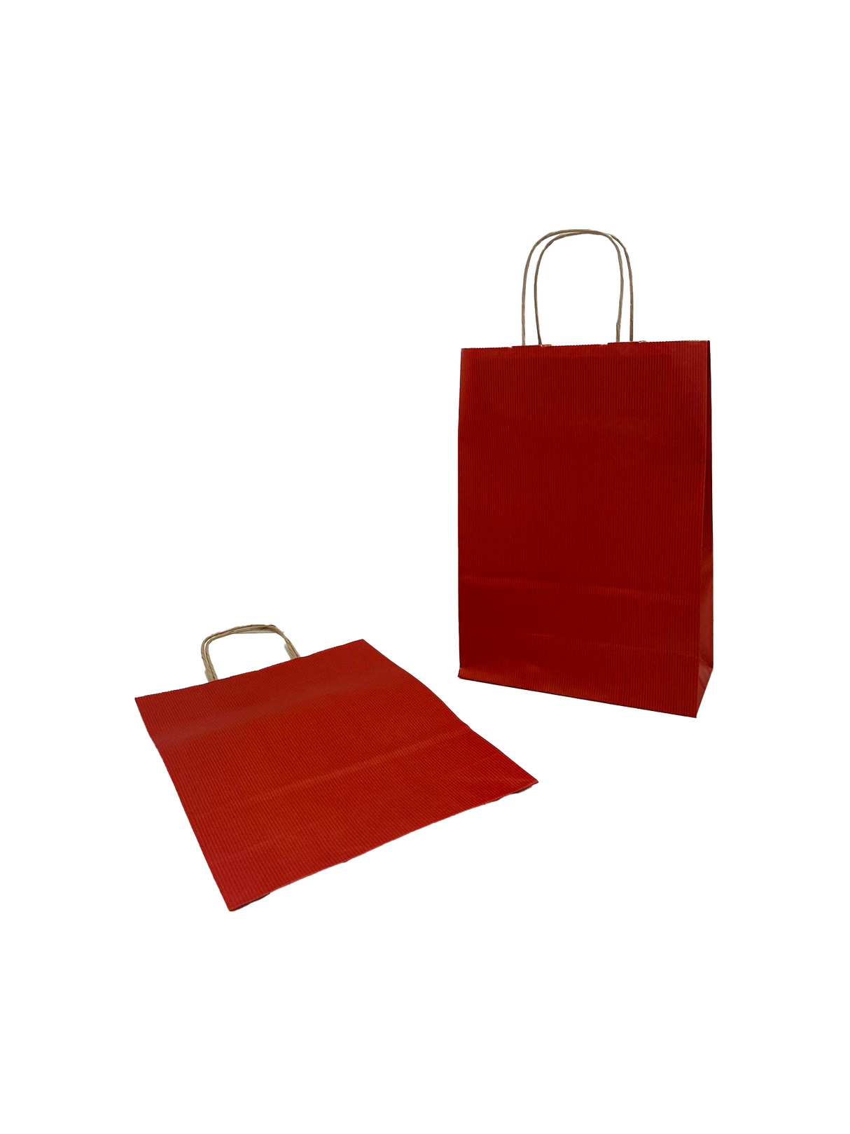 Papiertragetaschen Dunkel Rot 220+100x310mm - 50 Stk
