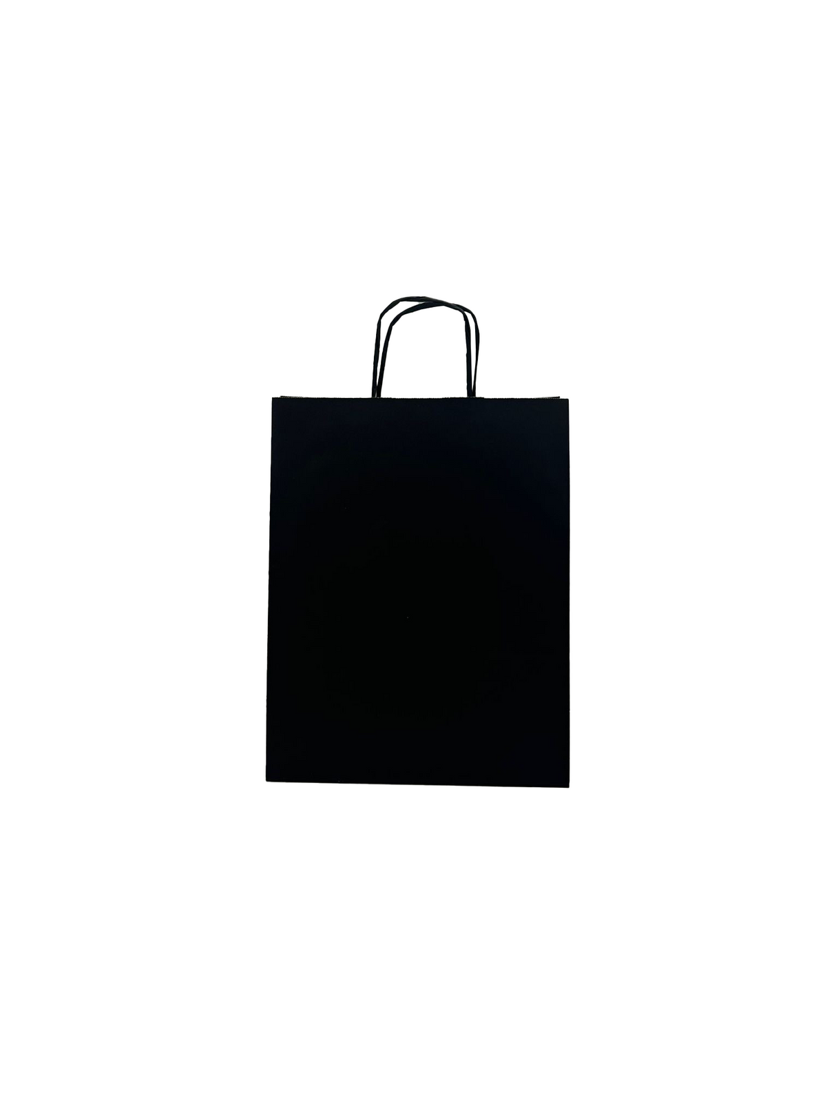 Papiertragetaschen Schwarz 260+120x350mm - 50 Stk