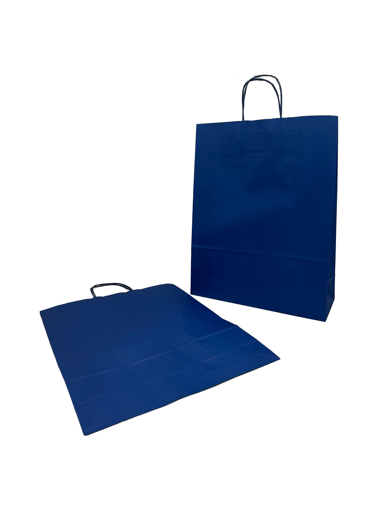 Papiertragetaschen Dunkel Blue 320+120x410mm - 50 Stk