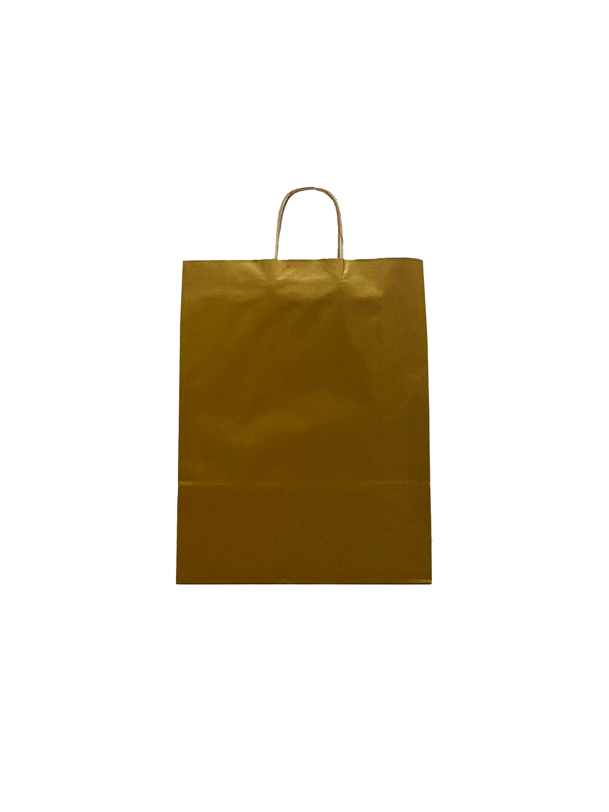 Papiertragetaschen Gold 320+120x410mm - 50 Stk