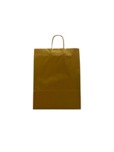 Papiertragetaschen Gold 320+120x410mm - 50 Stk