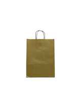 Papiertragetaschen Gold 320+120x410mm - 50 Stk
