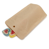 Heimkompostierbarer Kraft Standbodenbeutel 10x6x15cm - 100 Stück