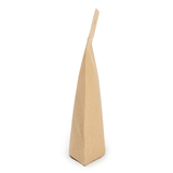 Heimkompostierbarer Kraft Standbodenbeutel 10x6x15cm - 100 Stück