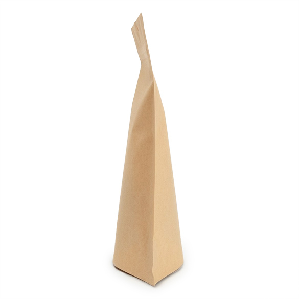 Heimkompostierbarer Kraft Standbodenbeutel 15x9x23cm - 100 St