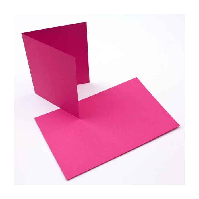 Folded Card Pink 124x178mm 