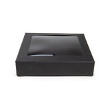 Pappschachteln mit Fenster 105x22x105mm | Schwarz - 25 Stk