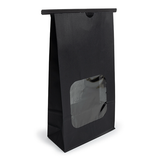 Blockbodenbeutel Schwarz 15,2x7x26,7cm - 100 Stück