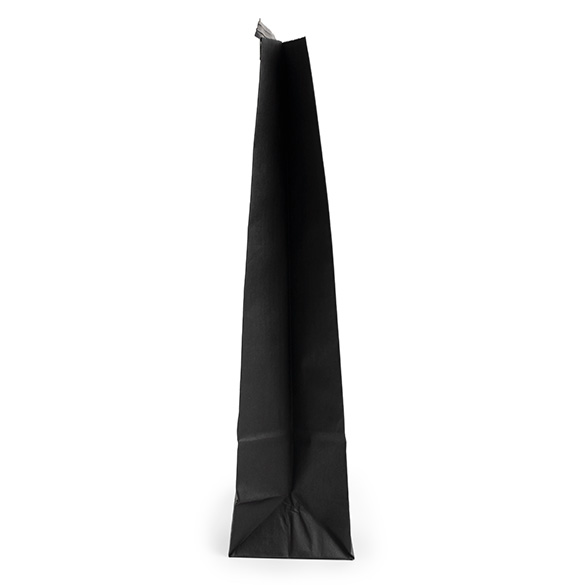 Blockbodenbeutel Schwarz 10,8x6,4x26,7cm - 100 Stück