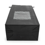 Blockbodenbeutel Schwarz 10,8x6,4x26,7cm - 100 Stück