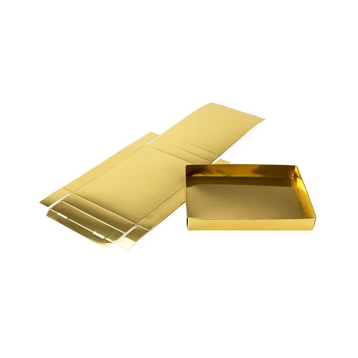 Pappschachtelböden Schimmer Gold 137x25x191mm - 25 Stk