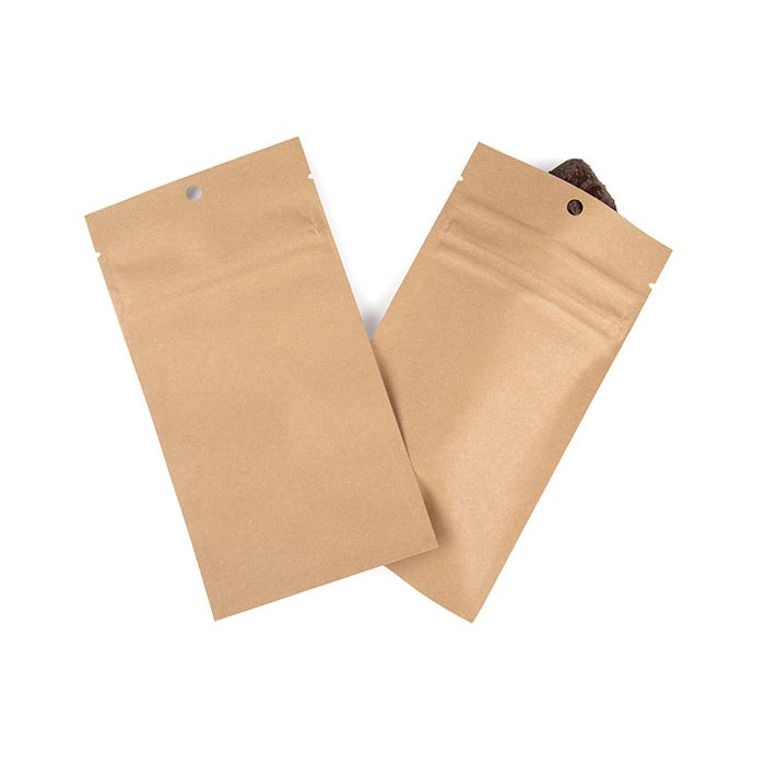 Druckverschlussbeutel kindersicherer Reißverschlus Kraft/VMPET/PE 76x114mm - 100 Stk