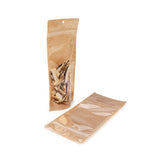 Kraftpapier Standbodenbeutel 108x60x238mm - 100 Stk