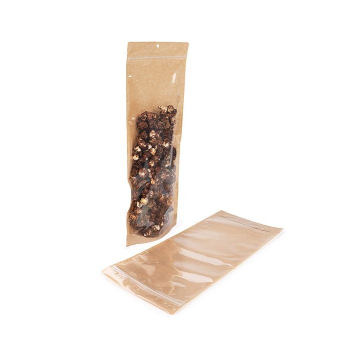 Kraftpapier Standbodenbeutel 178x60x432 mm - 100 Stk