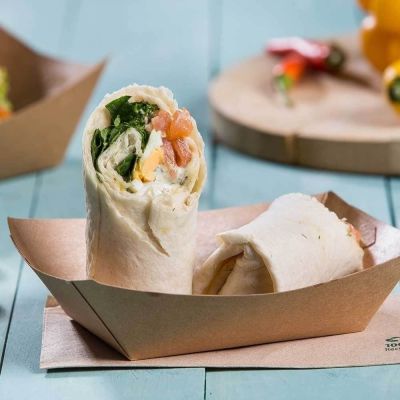 Snackschalen Karton 400 ml Braun Bio beschichtet - 1.000 Stk