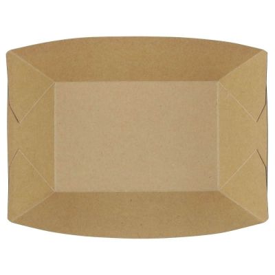 Snackschalen Karton 800 ml Braun Bio beschichtet - 600 Stk
