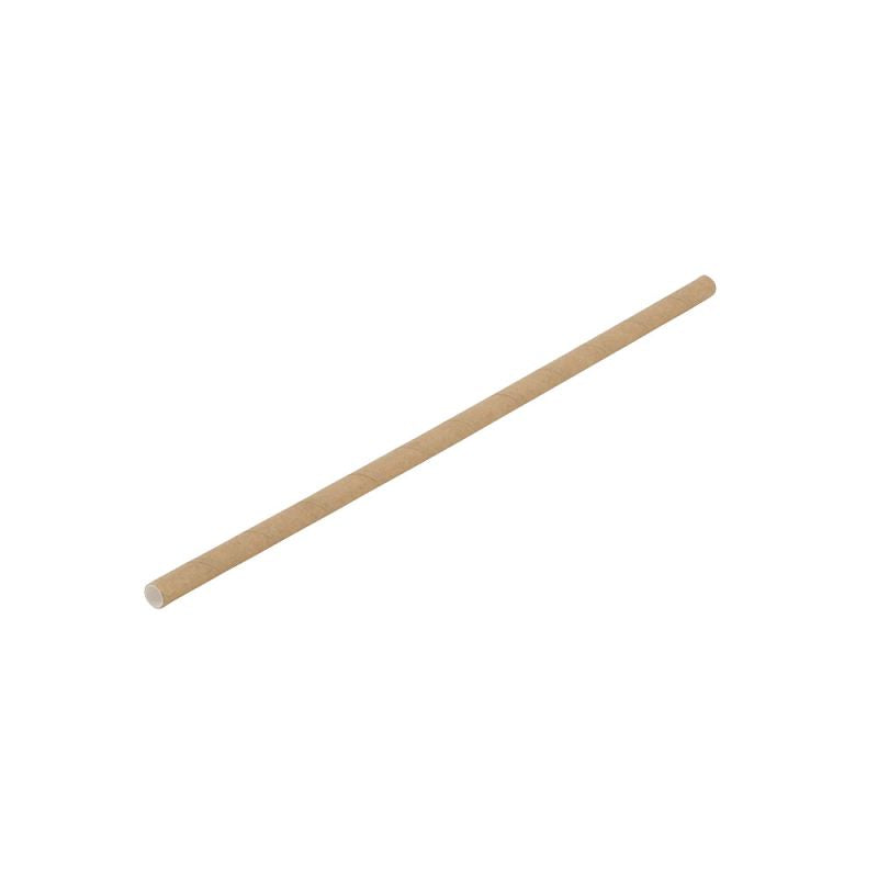 Drinking Straws Paper 20 cm, Ø 0.6 cm Brown (7000 pieces) [GB