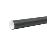 Jumbo-Trinkhalme Papier 23 cm, Ø 0,8 cm Schwarz - 3.450 Stk