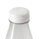 rPET Flasche 500 ml klar/weiß Deckel - 198 Stk