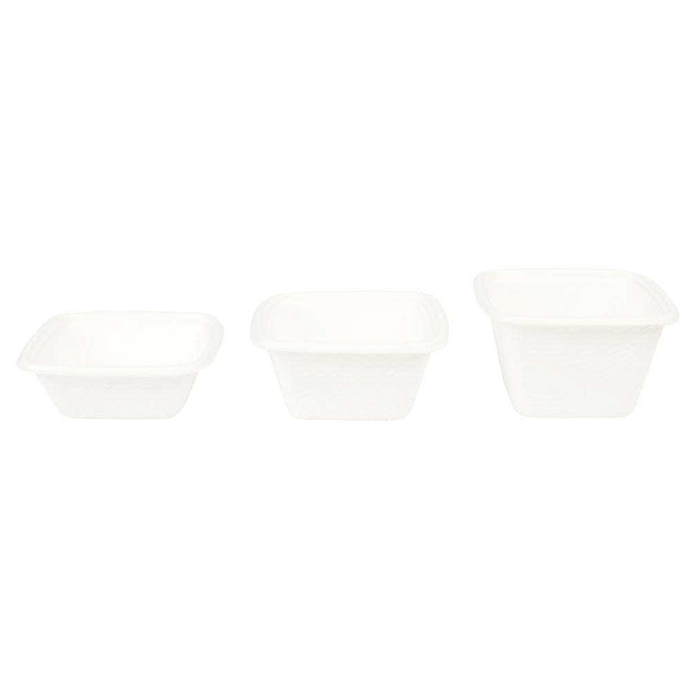 Portionsbecher Zuckerrohr 100 ml, 80x80x37 mm - 1.200 Stk