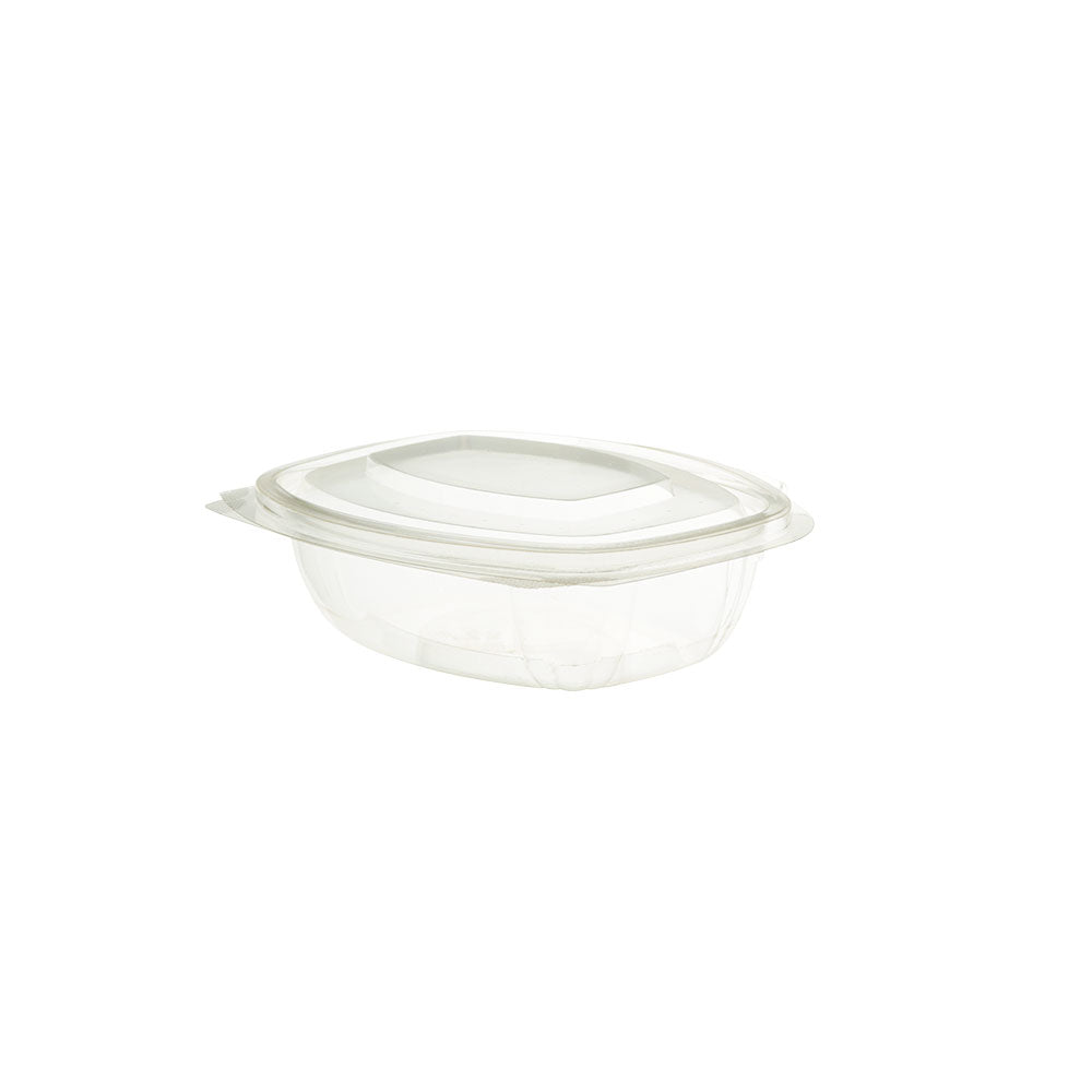 Deli-Schalen PLA 375 ml, Scharnierdeckel, rechteckig - 300 Stück