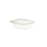 Deli-Schalen PLA 375 ml, Scharnierdeckel, rechteckig - 300 Stück