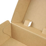 Hamburgerboxen zum Mitnehmen Pappe 13x14x8 cm Braun - 250 Stk