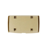 Boxen zum Mitnehmen Pappe 21,4x11,4x8,5 cm Braun - 200 Stk