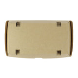 Take-away-Boxen Karton mit Klappdeckel 24,8x13x7,5 cm Braun - 200 Stk