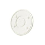 Flat Lid Paper Ø 90 mm White Straw Cross 