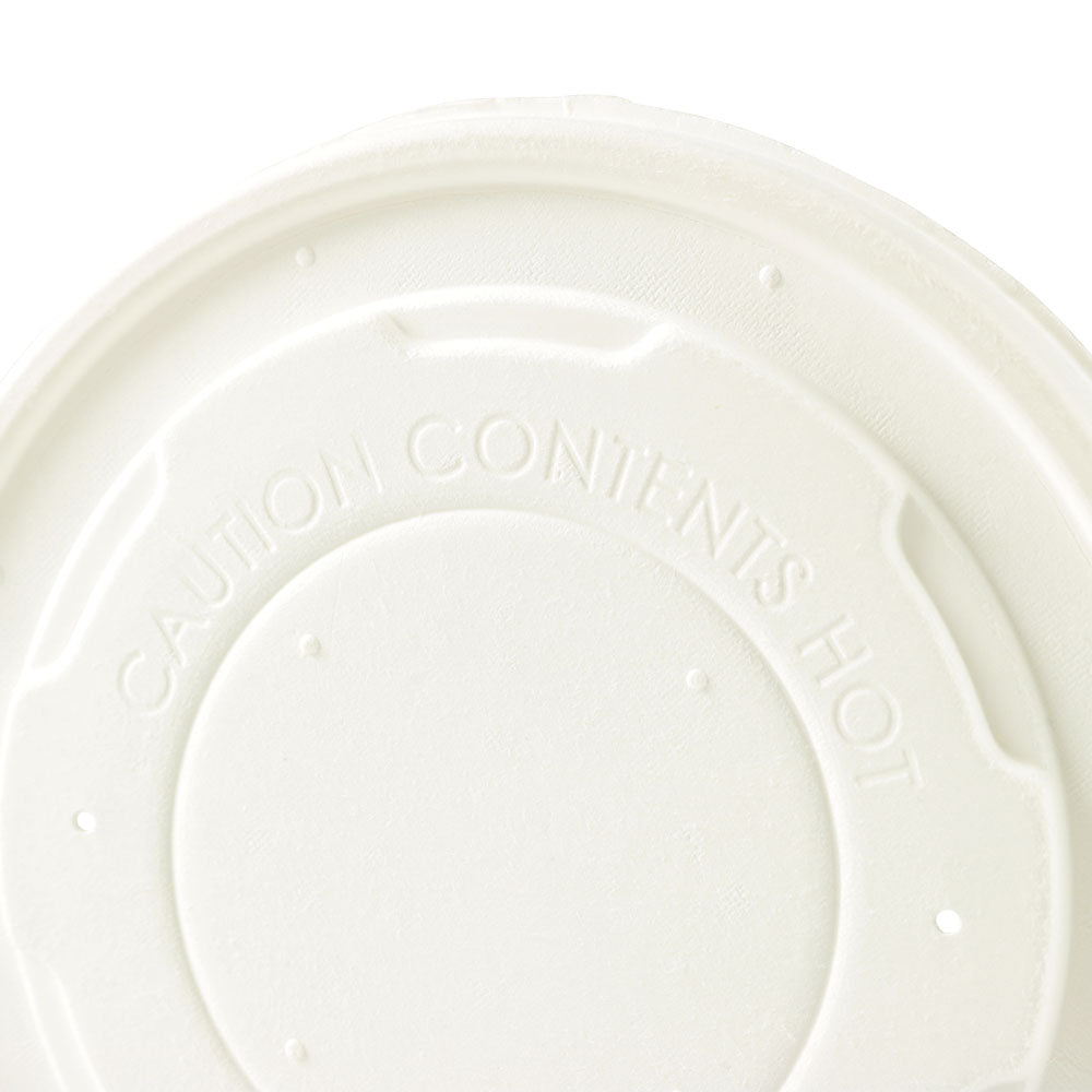 Flachdeckel Papier Ø 115 mm Weiß Geschlossen - 500 Stk