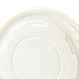 Flachdeckel Papier Ø 115 mm Weiß Geschlossen - 500 Stk