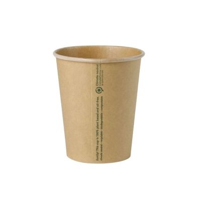 Becher Pappe 200 ml Ø 80 mm Ungebleicht - 1.000 Stk